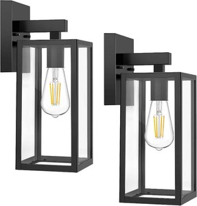 $60 MAXvolador Outdoor Wall Light Fixtures, Exterior Waterproof Wall Lanterns