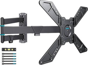 $50 BONTEC Full Motion Corner TV Wall Mount for 31 75 Inch TVs, 33 Long Arm