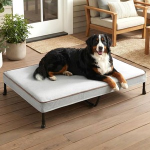 $73 Veehoo Cooling Elevated Dog Bed with Washable & Waterproof Padded Cover