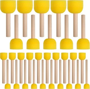 29 Pcs Round Sponges Brush Set, Round Sponge Brushes for Painting, Paint Sponges for Acrylic, Painting Tools for Kids Arts and Crafts (4 Sizes)