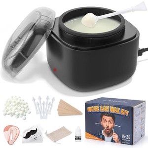 $27 Nose Wax Kit Men, Nose Ear Hair Waxing Kit with 100g Wax, 40 Sticks