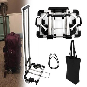 $34 CNQLIS Folding Hand Truck, Compact 12x9 Lightweight 55lbs wBag