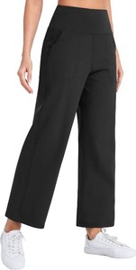 $30 THE GYM PEOPLE Womens Wide Leg Yoga Pants High Waist Lounge Dress Pants Size Large