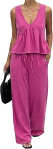 $50 SOLY HUX Womens 2 Piece Sets Summer Matching Sets Pants Outfits Size Medium
