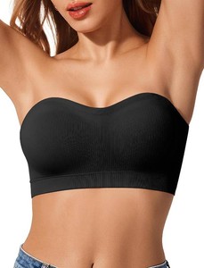 $24 LetsJoli Strapless Bras for Women Push Up Bandeau Wireless Tube Padded Bra Size Medium