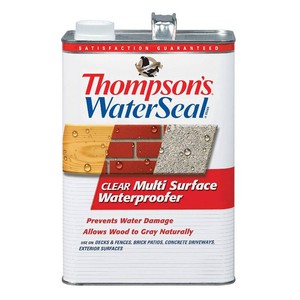 $20 Thompsons WaterSeal Multi-Surface Waterproofer Stain, Clear, 1 Gallon