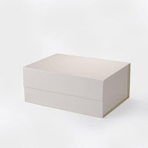 9.25X6.7X3.93 Geoto A5 Deep Size Gift Wrapping Box, Magnetic Closure Collapsible Magnet Gift Packaging Box (Ivory, Pack of 5)