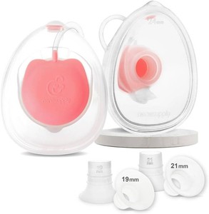 $60 Nenesupply Handsfree Wearable Breast Milk Collection Cups Compatible with Spectra S1 S2 Baby Buddha Momcozy V1 Lansinoh Pumps 24mm Silicone Flanges Replacement for Spectra Pump Parts 19mm 21mm inserts
