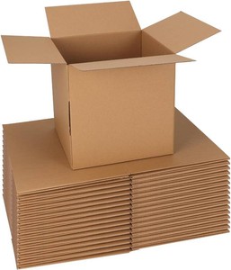 $30 CRUGLA 10x10x10 Shipping Boxes 15 Pack, Brown Corrugated Cardboard Boxes with Side-Lock and Pre-Applied Double-Sided Tape, Easy Assemble Packing Mailer Boxes for Small Business Shipping