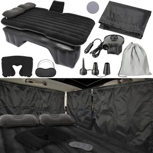 $40 Tallew 12 Pc Car Air Mattress 52 Inch PVC Flocking Back Seat Inflatable Bed
