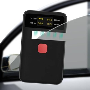 $48 Digital Tint Meter Handheld Window Tint Solar Film Transmission Meter Type-C Charge VLT UV IR Detection Transmittance Meter Automatic Calibration Auto Glass Solar Film Tester Max 12 Thickness