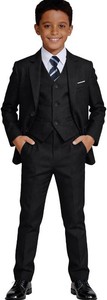 $56 Visaccy Boys Formal Suit Slim Fit Tuxedo Suits for Kids Ring Bearer Outfit Size 3T