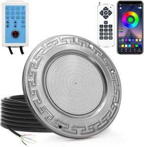 $230 Awanhe Pool Lights for Inground Pool, 60W 10 Inch LED Inground Pool Light with Controller, Remote and APP Control for Wet Niche, Color Changing Underwater Swimming Pool Lights with 50 Foot Cord