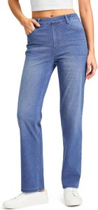 $43 Rammus Womens Stretchy Pull on Straight Leg Jeans 2XL