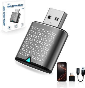 Wireless Carplay Adapter for iPhone, Bluetooth Car Play Dongle