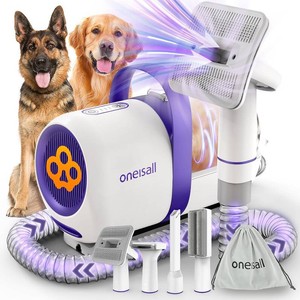 $80 oneisall Dog Hair Vacuum Shedding Grooming Brush Kits for Pet Thick Coats