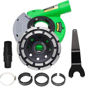 $36 Dust Shroud for Angle Grinder 4.5 Inch  5 Inch  Diamond Grinding Cup Wheel 5 Inch, Universal Surface Grinding Shroud with Grinding Wheel for Concrete, Cement, Marble, Rock, Granite