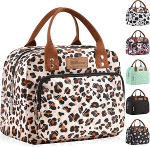 HOMESPON Insulated Lunch Bag Water Resistant Tote with Pockets