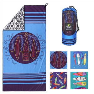 4Monster Quick Dry Beach Towel, Ultra Absorbent Microfiber Travel Towel, Lightweight & Compact for Beach, Swimming, Camping, Pool, Water Sports & Yoga