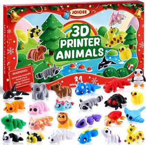 $20 JOICEE 2026 Christmas Advent Calendar with 3D Printed Animals Fidget Toys