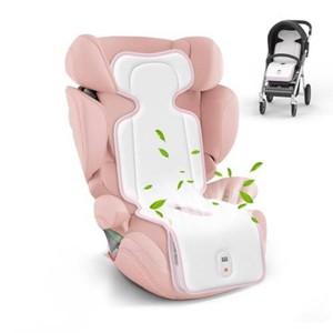 $40 Baby Stroller Cooling Pad, Up to 10H Cooling, 10000 mAh Rechargeable Car Seat Liner with 2 Built-in Blower, 3 Speed, Summer Essentials for Baby Girl Boy, Cooling Cushion for Toddler Outdoors, Pink