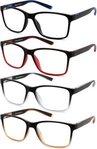 $20 Reading Glasses for Men 4-Pack Stylish Computer Readers 2.0