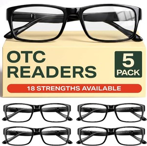$29 Gaoye 2.25 Professional Reading Glasses for Men for All Day - Computer Readers with Blue Light Protection - Value Pack