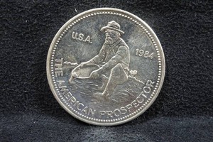 1984 Engelhard American Prospector One Troy Ounce Silver Coin