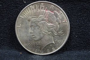 1922-P US Peace Silver Dollar Coin