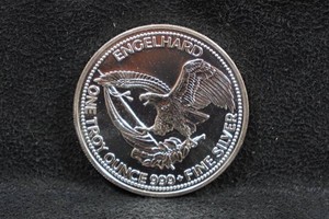 1986 Engelhard American Prospector One Troy Ounce Silver Coin
