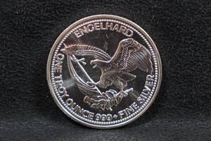 1986 Engelhard American Prospector One Troy Ounce Silver Coin