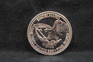 1986 Engelhard American Prospector One Troy Ounce Silver Coin
