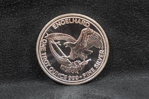 1986 Engelhard American Prospector One Troy Ounce Silver Coin