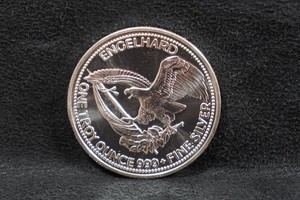 1986 Engelhard American Prospector One Troy Ounce Silver Coin