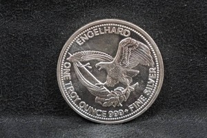 1987 Engelhard American Prospector One Troy Ounce Silver Coin