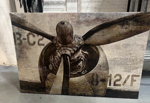 Canvas over Wood Vintage Propeller by Dylan Matthews 28 X 35