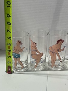 Set of Three MCM Hilda Glasses Signed Duane Bryers