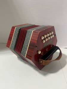 Vintage German Made Rigoletto Concertina Hexagonal Diatonic Button