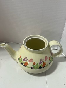 Vintage Hall China Crocus Pattern Teapot No Lid