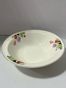 Vintage Hall China Crocus Pattern Vegetable Bowl