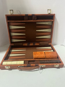 Vintage Backgammon Game Case