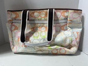 Coach Scribble Multicolor Signature C Tote Bag