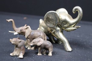 Elephant Figurine Mixed Lot (Lot of 4)
