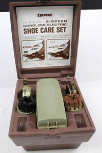 Empire Brushes 8220 10-Piece Cordless Electric Shoe Care Set