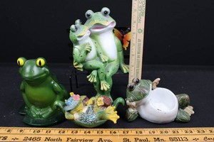 Frog Figurines & Planter Mixed Lot