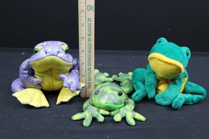 Frog Plush Toy Assortment (Lot of 3)