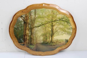 Woodland Forest Road Scenic Wall Plaque - 18 X 22 in