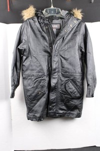 Wilsons Leather Kids XL Leather Hooded Parka