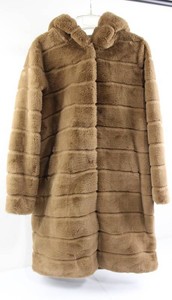 Apparis Faux-Fur Hooded Coat Size S - 35 Length