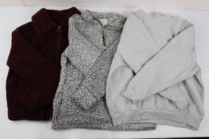 Aritzia Hoodie, Weatherproof & Stradivarius Fleece Jackets (Lot of 3)